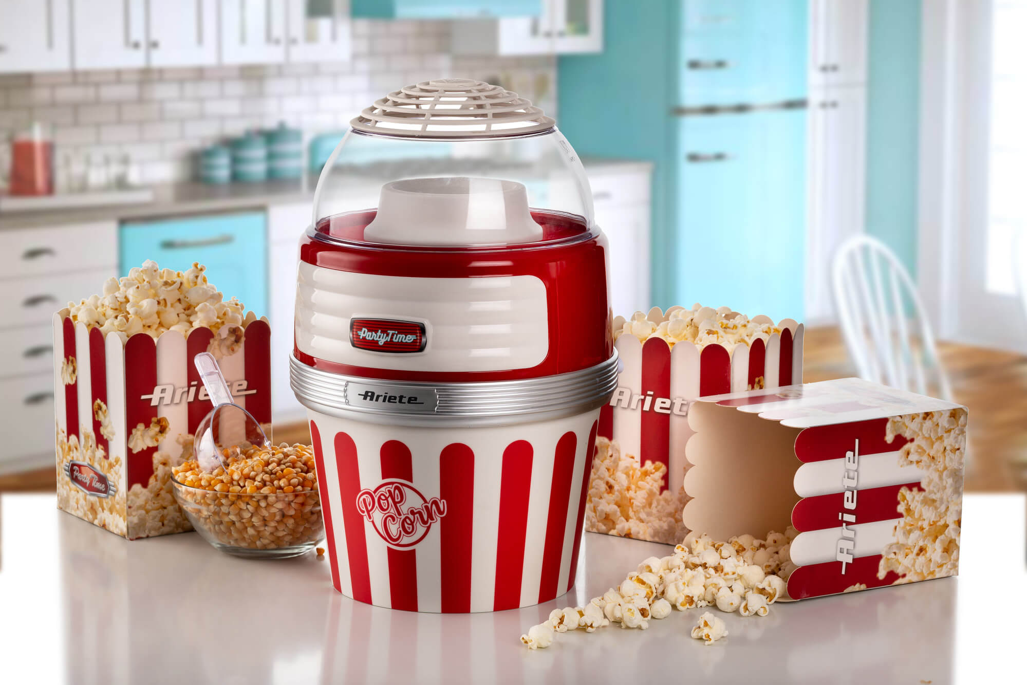 macchina per pop corn xl ariete party time 2957 rosso