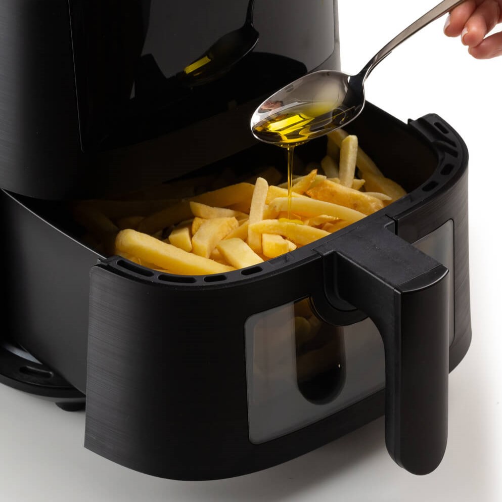 cucchiaio olio friggitrice ad aria
