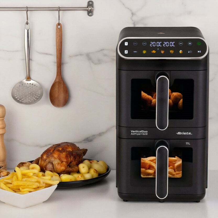 friggitrice ad aria ariete doppia verticale